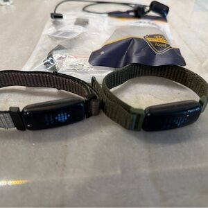 Bundle of 2 Fitbit Ace 3 Activity Trackers for Kids - w/ Chargers & Extra Bands